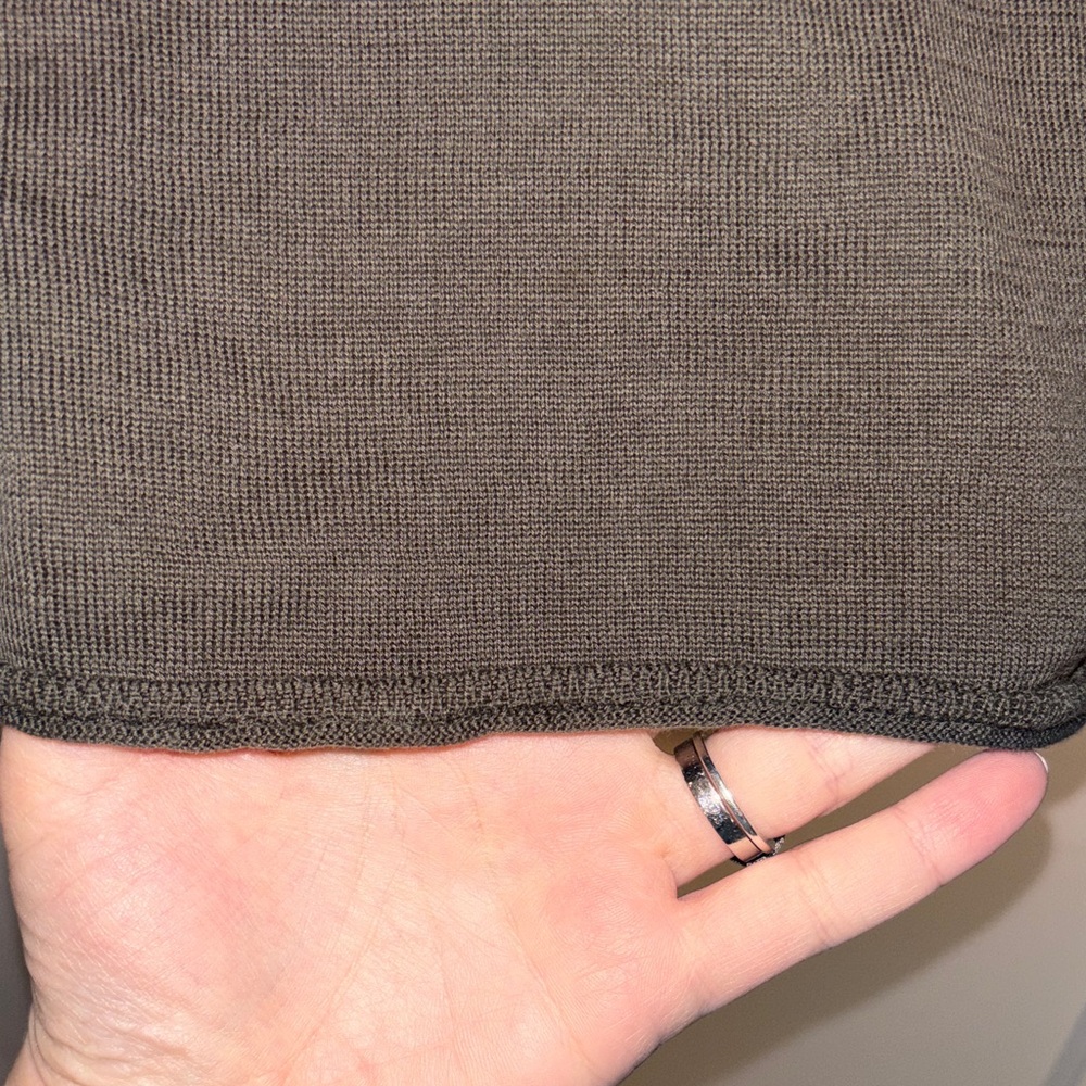 Autumn Cashmere Dark Brown Ruffle Sleeve Top - Picture 5 of 5